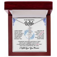 Load image into Gallery viewer, Custom Flower + Name + Message Necklace - Gift For Your Wife
