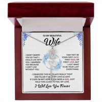 Load image into Gallery viewer, Custom Flower + Name + Message Necklace - Gift For Your Wife
