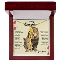 Load image into Gallery viewer, Custom Message + Flower + Name Necklace
