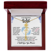 Load image into Gallery viewer, Custom Flower + Name + Message Necklace - Gift For Your Wife

