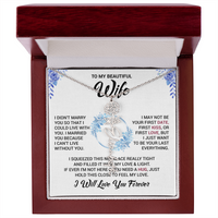 Load image into Gallery viewer, Custom Flower + Name + Message Necklace - Gift For Your Wife
