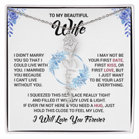 Load image into Gallery viewer, Custom Flower + Name + Message Necklace - Gift For Your Wife
