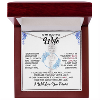 Load image into Gallery viewer, Custom Flower + Name + Message Necklace - Gift For Your Wife
