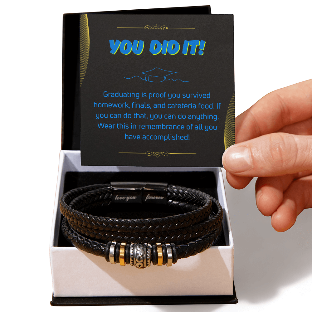 You Did It - Graduation Gift Love You Forever Bracelet