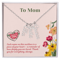 Load image into Gallery viewer, Custom Multi Vertical Name Necklace - Gift For Mom

