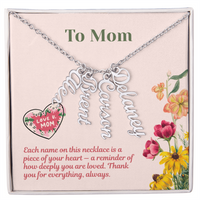 Load image into Gallery viewer, Custom Multi Vertical Name Necklace - Gift For Mom
