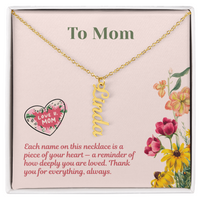 Load image into Gallery viewer, Custom Multi Vertical Name Necklace - Gift For Mom
