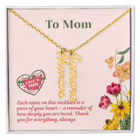 Load image into Gallery viewer, Custom Multi Vertical Name Necklace - Gift For Mom

