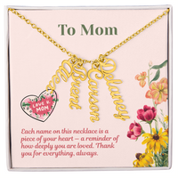 Load image into Gallery viewer, Custom Multi Vertical Name Necklace - Gift For Mom
