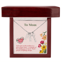 Load image into Gallery viewer, Custom Multi Vertical Name Necklace - Gift For Mom
