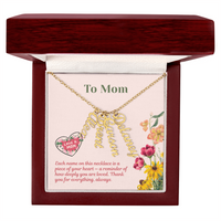 Load image into Gallery viewer, Custom Multi Vertical Name Necklace - Gift For Mom
