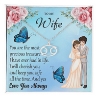 Load image into Gallery viewer, To My Wife - Zodiac Symbol Necklace

