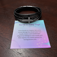 Load image into Gallery viewer, Forever Part of My Story - Men's Cross Bracelet
