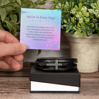 Load image into Gallery viewer, Forever Part of My Story - Men's Cross Bracelet
