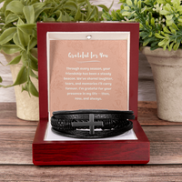 Load image into Gallery viewer, Your Friendship Means Everything - Men&#39;s Cross Bracelet
