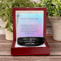 Load image into Gallery viewer, Forever Part of My Story - Men's Cross Bracelet
