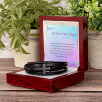 Load image into Gallery viewer, Forever Part of My Story - Men's Cross Bracelet
