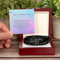Load image into Gallery viewer, Forever Part of My Story - Men's Cross Bracelet
