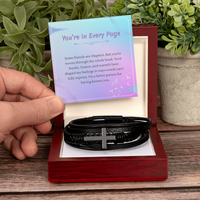 Load image into Gallery viewer, Forever Part of My Story - Men's Cross Bracelet
