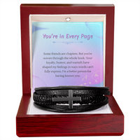 Load image into Gallery viewer, Forever Part of My Story - Men's Cross Bracelet
