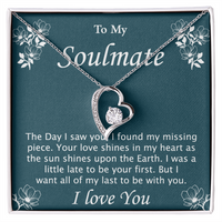 Load image into Gallery viewer, To My Soulmate - Forever Love Necklace &amp; Sweetest Flower Bouquet
