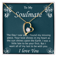 Load image into Gallery viewer, To My Soulmate - Forever Love Necklace &amp; Sweetest Flower Bouquet
