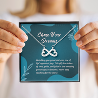 Load image into Gallery viewer, Chase Your Dreams Always - Graduation Gift Necklace
