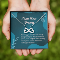 Load image into Gallery viewer, Chase Your Dreams Always - Graduation Gift Necklace
