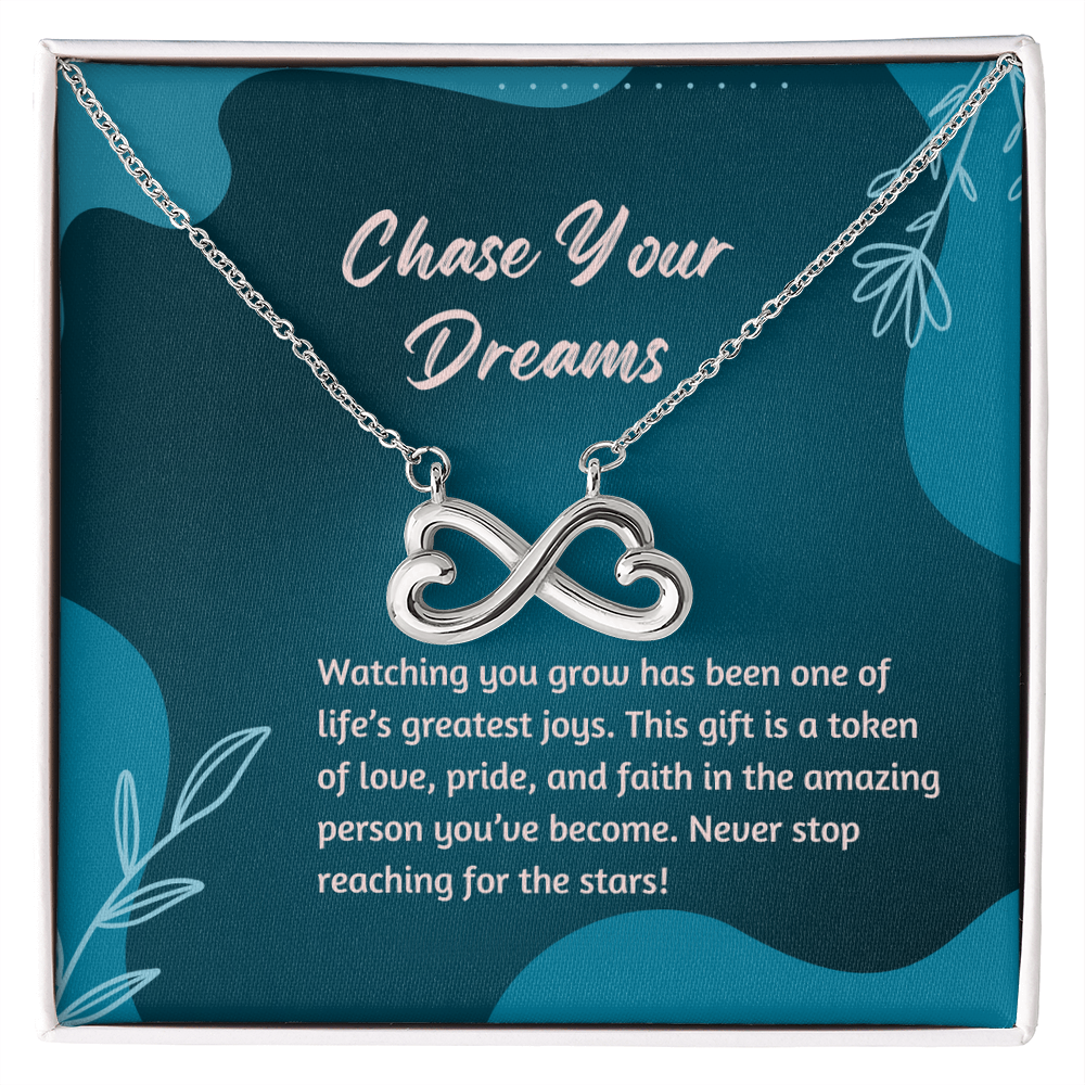 Chase Your Dreams Always - Graduation Gift Necklace