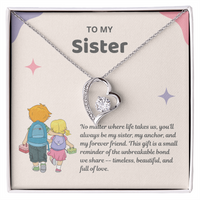 Load image into Gallery viewer, My Sister, My Friend Forever Love Necklace

