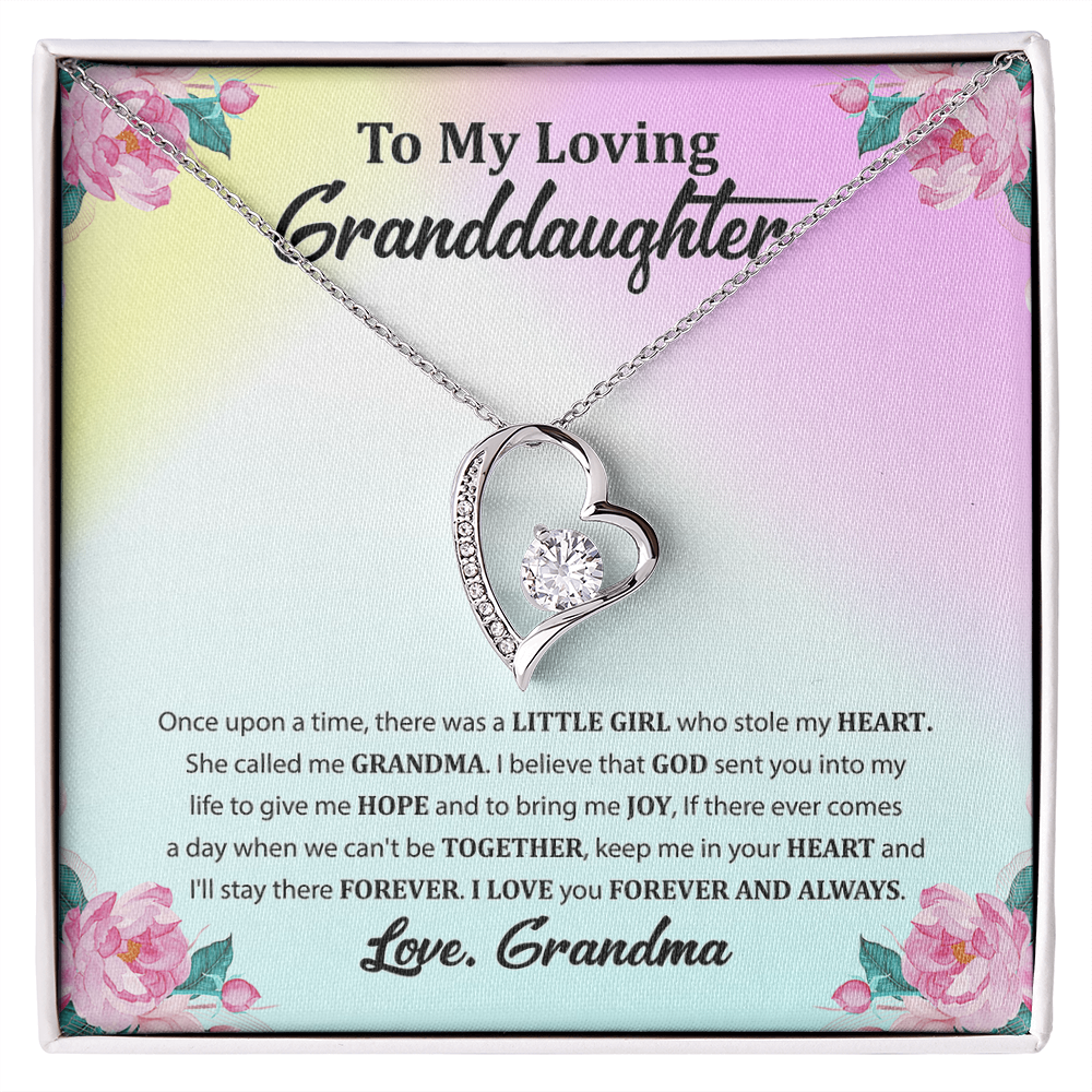 To My Loving Granddaughter - Forever Love Necklace