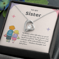 Load image into Gallery viewer, My Sister, My Friend Forever Love Necklace
