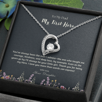 Load image into Gallery viewer, Dad - You Are My First Hero - Forever Love Necklace
