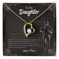 Load image into Gallery viewer, To My Brave Daughter - Forever Love Necklace
