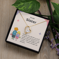 Load image into Gallery viewer, My Sister, My Friend Forever Love Necklace
