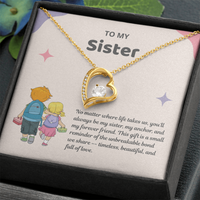 Load image into Gallery viewer, My Sister, My Friend Forever Love Necklace
