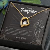 Load image into Gallery viewer, To My Brave Daughter - Forever Love Necklace

