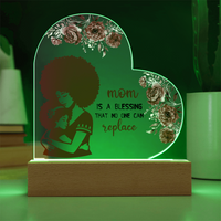 Load image into Gallery viewer, Mom is a blessing - Acrylic Heart Night Light
