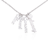 Load image into Gallery viewer, Custom Multi Vertical Name Necklace (No Message Card)
