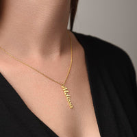 Load image into Gallery viewer, Custom Multi Vertical Name Necklace (No Message Card)
