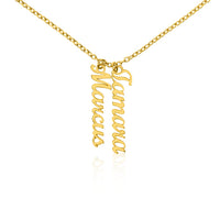 Load image into Gallery viewer, Custom Multi Vertical Name Necklace (No Message Card)
