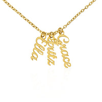 Load image into Gallery viewer, Custom Multi Vertical Name Necklace (No Message Card)
