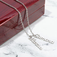 Load image into Gallery viewer, Custom Multi Vertical Name Necklace (No Message Card)
