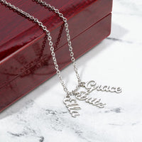 Load image into Gallery viewer, Custom Multi Vertical Name Necklace (No Message Card)
