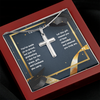Load image into Gallery viewer, Grace and Grit - Graduation Gift Artisan Cross Necklace
